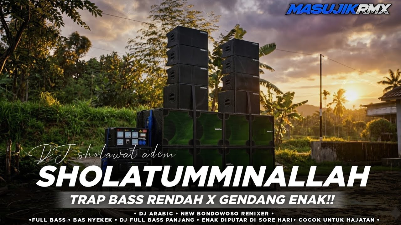 DJ SHOLAWAT FULL BASS ADEM ||  SHOLATUMMINALLAH !! || MAS UJIK REMIXER || FREE FLM FULL SAMPLE!!!