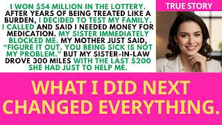 Famous I Won $54 Million in the Lottery and Told No One — Only My Sister-in-Law ... | Healing Stories Profile