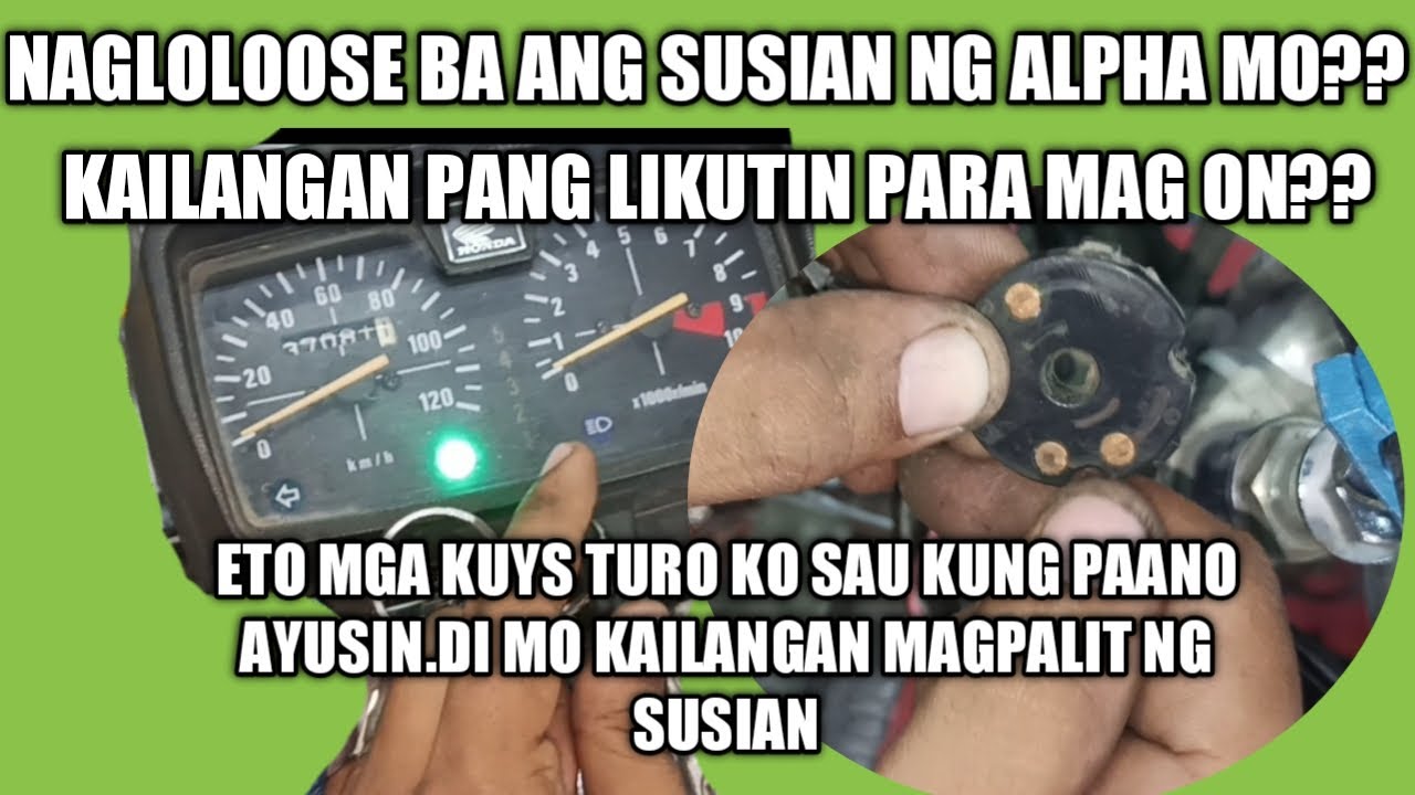 NAGLOLOOSE NA SUSIAN NG TMX 125 ALPHA PAANO AYUSIN