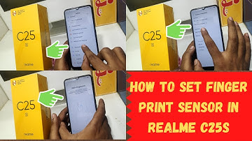 How to Set Finger print Sensor in REALME C25S,C25y,C25