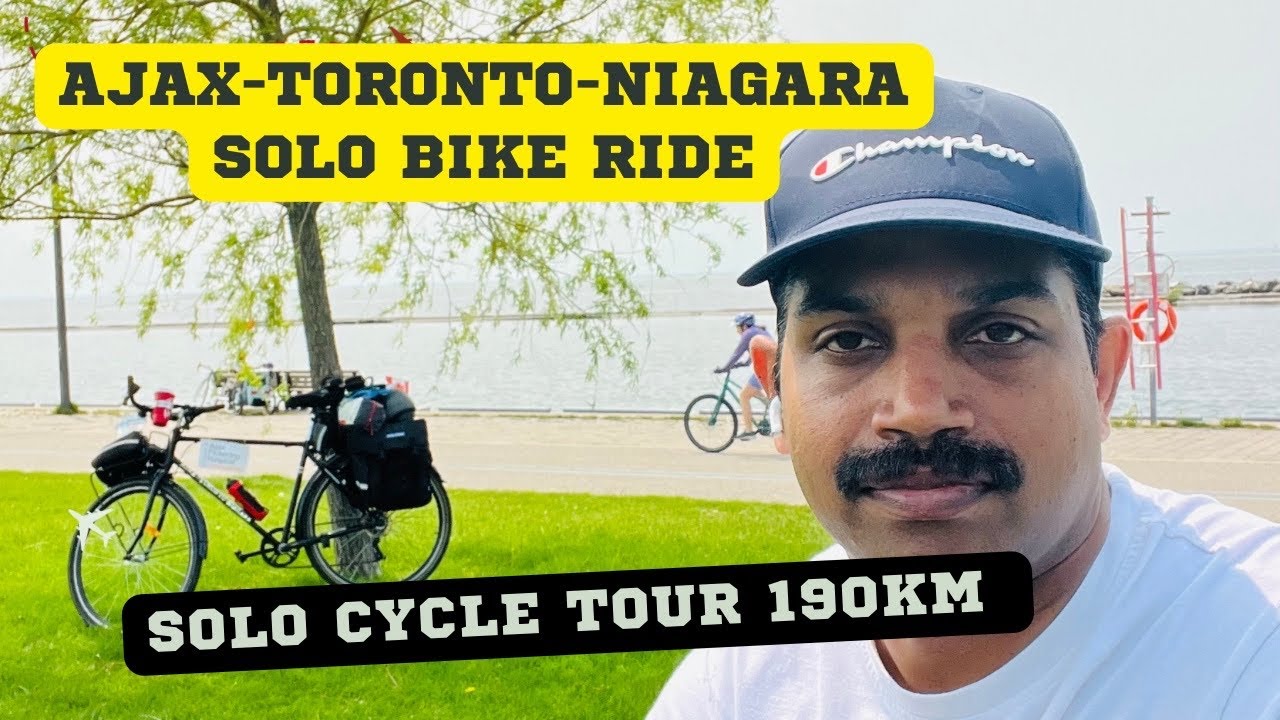 Niagara,St.Catherins,Thorold,Solo Cycle Ride MalayalamCanada to AmericaToronto to Niagara