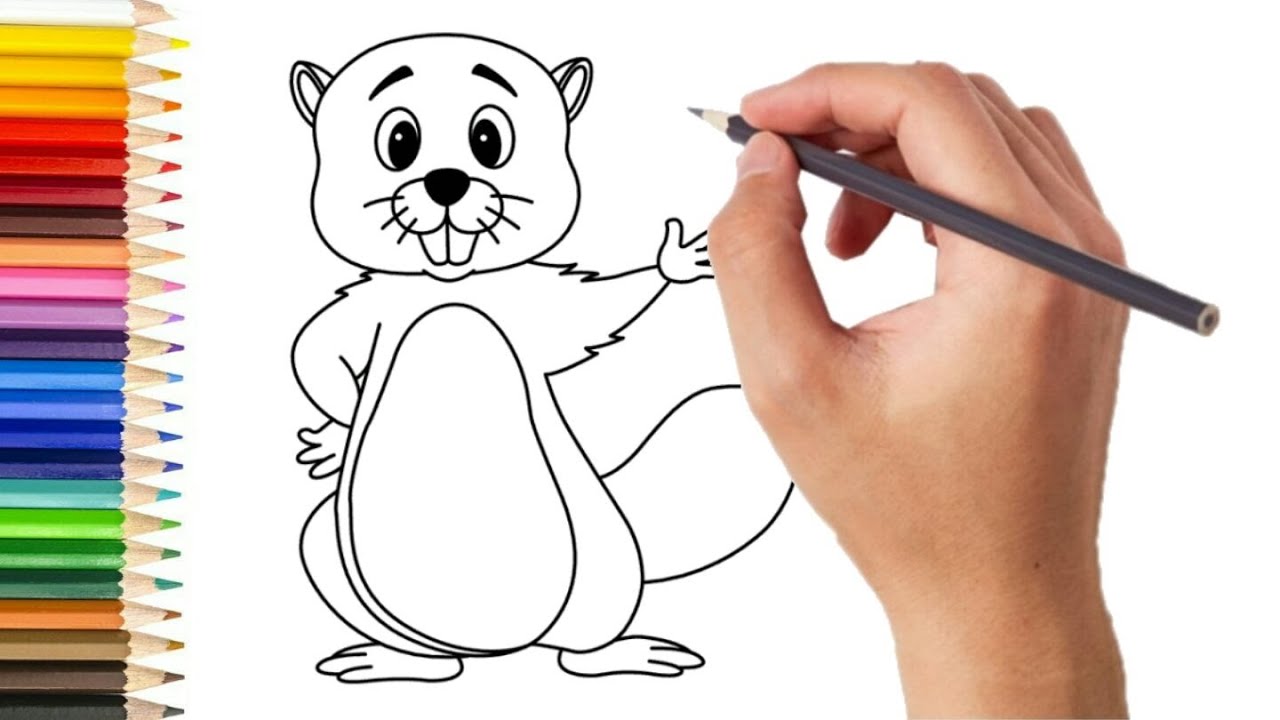 Beaver Drawing|beaver drawing easy|beaver drawing tutorial|beaver drawing realistic|Simple tutorial