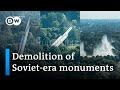 Latvia topples massive 79-meter Soviet-era monument | DW News