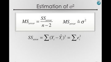 Error and Tests of Effect in Regression Models Module (Module 3 2 1)