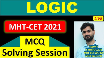 Logic MCQ Solving Session_MHT-CET 2021