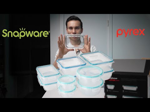 Snapware Pure Pyrex 18-piece Glass Food Storage Set - Unboxing &amp; Review