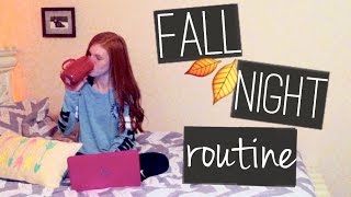 My Fall Night Routine!! | 2015