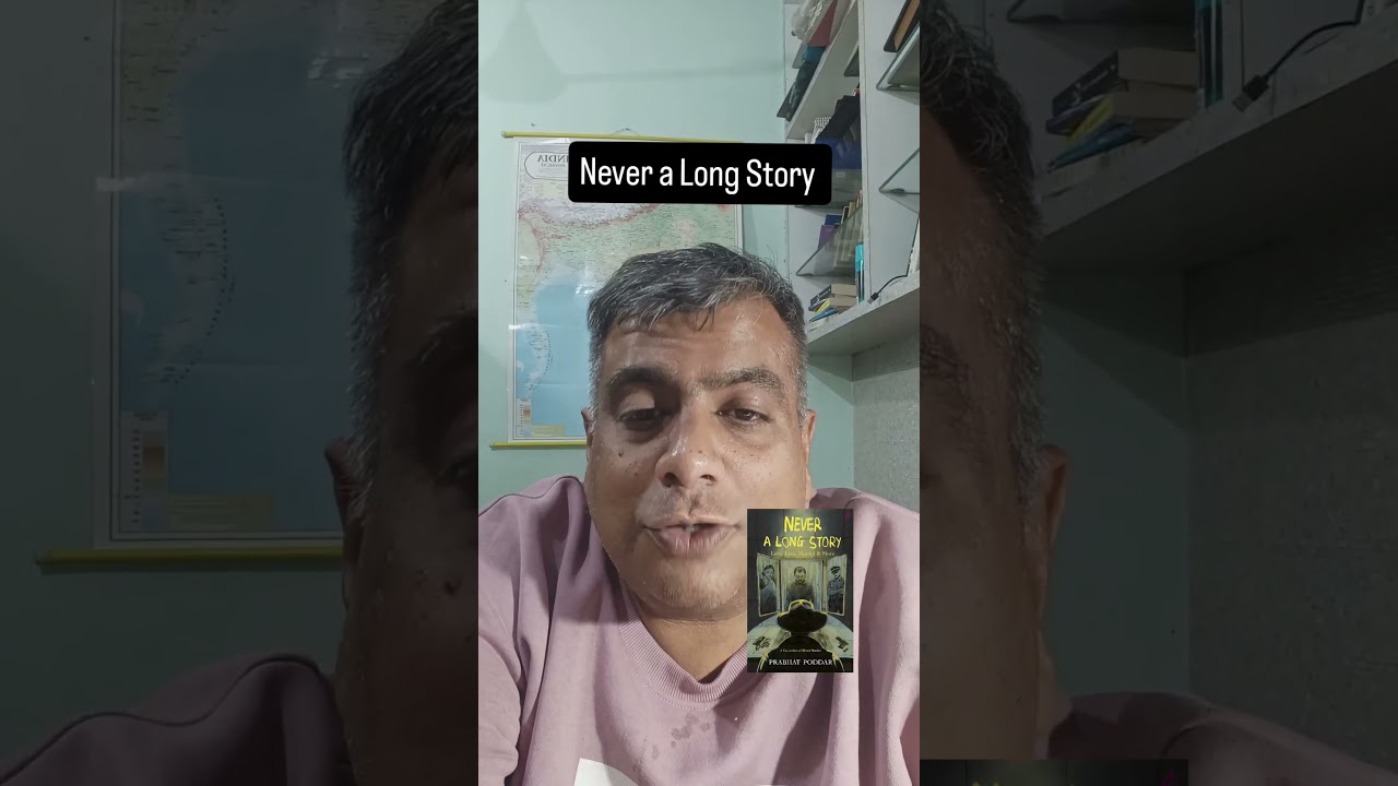 New book announcement | Never a Long Story by Prabhat Poddar | Mystery Thriller Book