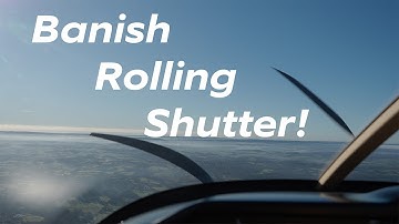 Preventing the rolling shutter effect on aircraft propellers in action camera videos