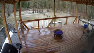 Yakima River flooding from Elk Meadows Cle Elum January 2015