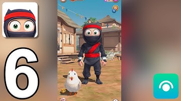 Clumsy Ninja - Gameplay Walkthrough Part 6 - Level 9-10 (iOS, Android)
