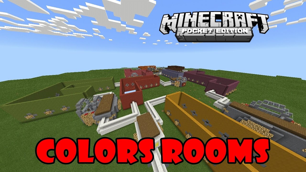Colors Rooms! - Minecraft PE Parkour - YouTube