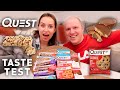 QUEST PRODUCTS TASTE TEST // Peanut Butter Cup, Protein Cookie & Snack Bars