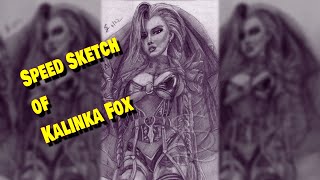 Freehand sketch of Kalinka Fox (speeded up)