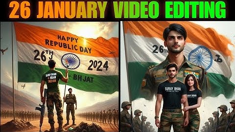 26 JANUARY 2024 3D AI PHOTO EDITING || HOW TO CREATE 3D AI REPUBLIC DAY VIDEO  || BING AI GENERATOR