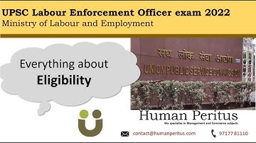 All doubts regarding Eligibility- UPSC Labour Enforcement Officer exam 2022