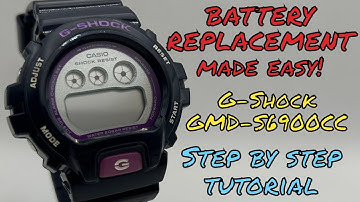 Replacing G Shock GMD-S6900CC Battery MADE EASY! Step By Step Tutorial (3436 Module)