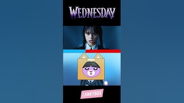 Thumbnail of WEDNESDAY ADDAMS But It's LANKYBOX FOXY?! 😱🦇  #shorts