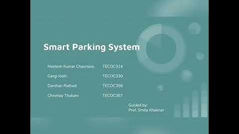 IOT Project : Smart Parking Systems