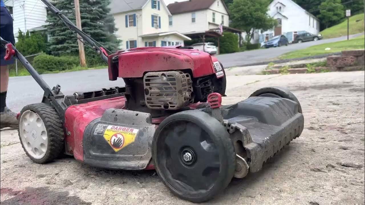 Lawn care gone wrong!! Mower stops running and gets destroyed. YouTube
