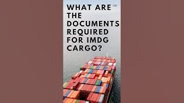 What are the documents required for IMDG Cargo? #oow #ship #exam #shortvideo #youtubeshort #cargo