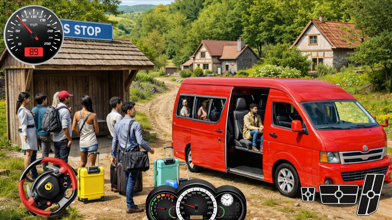 Realistic Offroad City Van Driving 2026 - New Mini Bus Driving Van Simulator - Android Gameplay