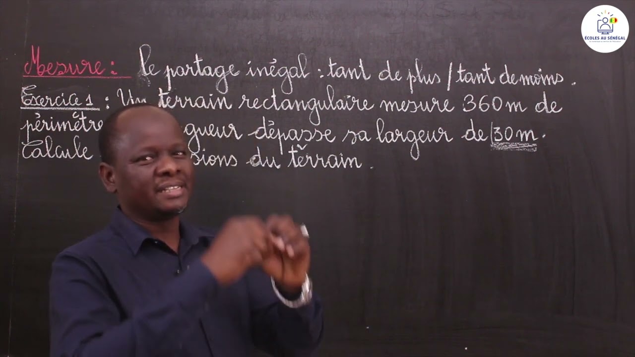 Cours-CM2-Mathématiques: Activités de mesure/Le partage inégal: Tant de plus -Tant de moins/M.Guissé