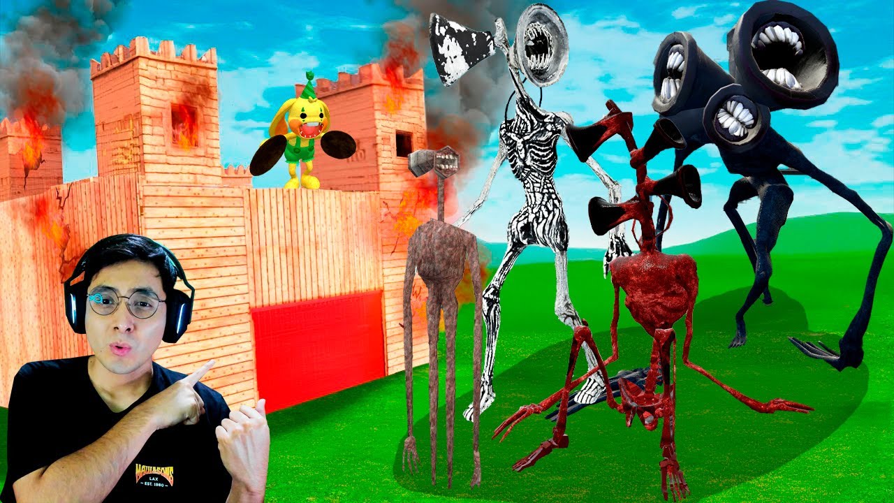 ¿PODRAN TODOS LOS SIREN HEADS ENTRAR A MI FORTALEZA? Garry's Mod