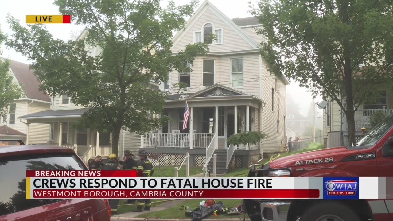 Crews called to deadly early morning fire in Cambria County - YouTube