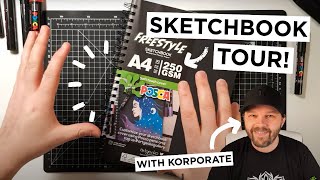 Artgecko Freestyle Sketchbook Tour by Korporate screenshot 5