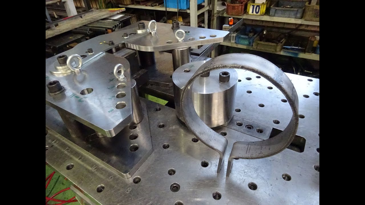 強化U字ベンド型によるパイプ類支持金具の製作　フルフラット横型ベンダー「FLAT-300V」