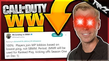 Michael Condrey & SHGames LYING About SBMM? The Huge Controversy (Call Of Duty: World War 2)