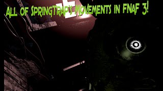 All of SpringTrap's Movements in FNaF 3!