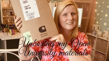 Unboxing my OU materials