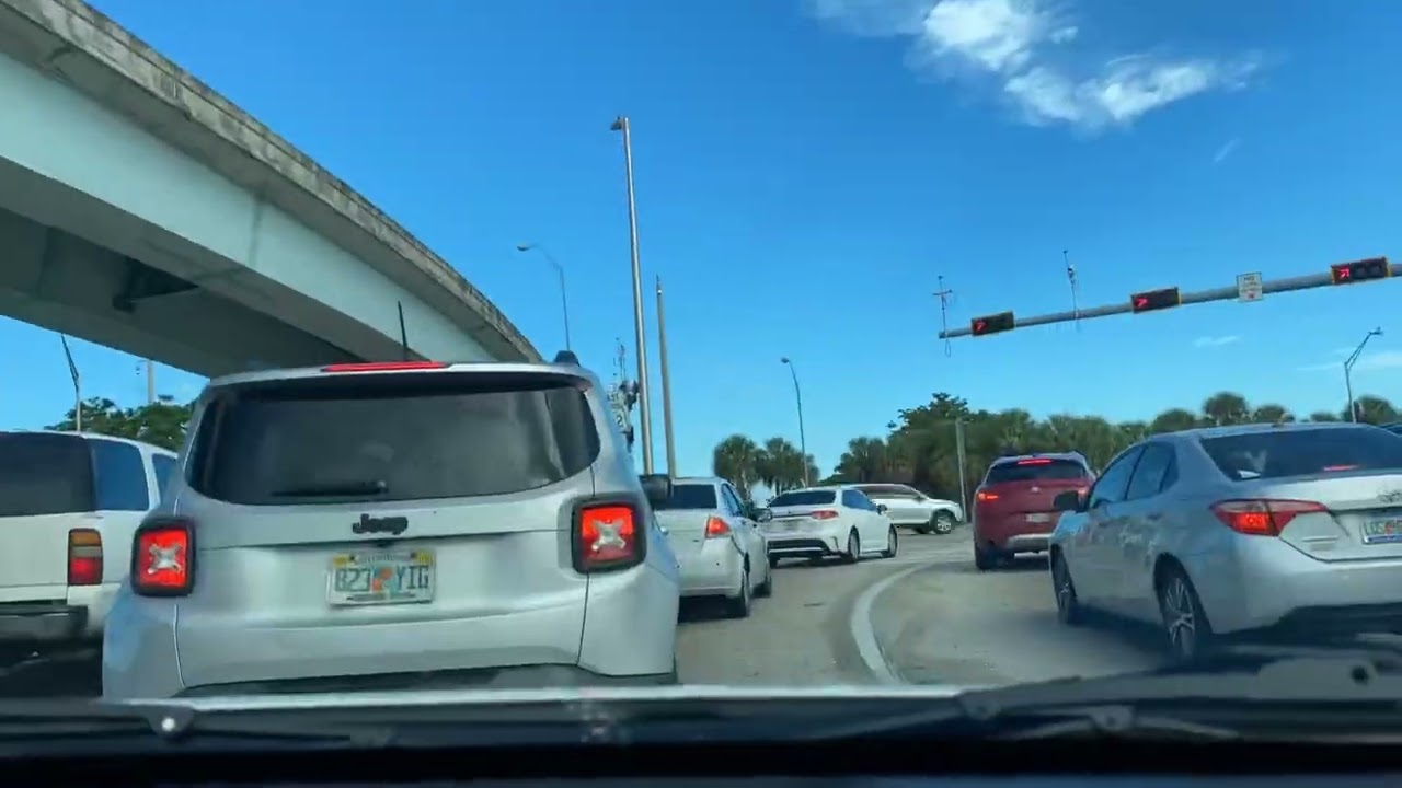 Timelapse Drive: Miami-Dade/Broward county line to Ft Lauderdale’s famous Las Olas Blvd