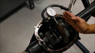 How to measure ring gear & axle flange runout & ring gear backlask