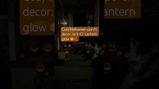 Cozy Halloween Porch Decor 🎃🍂 Jack-O’-Lantern Glow with LED Tealights ✨ #halloween #decor #fall