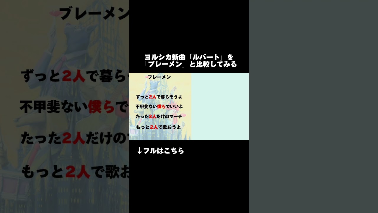 ブレーメン」と「ルバート」 #ヨルシカ #ルバート #ブレーメン - YouTube