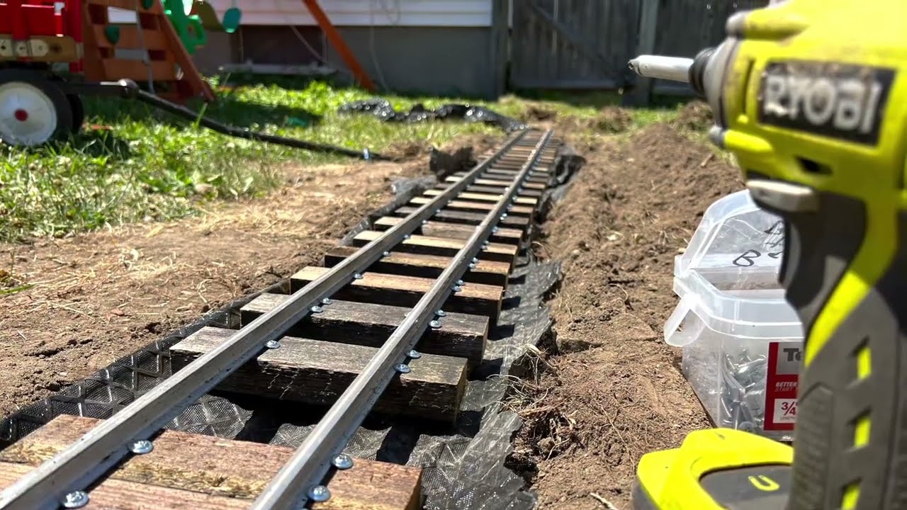 Железная дорога на заднем дворе Live Steam, часть 2. Строительство путей