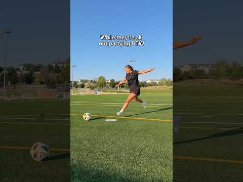 While they’re partying I’m here… #soccer #soccerplayer #athlete