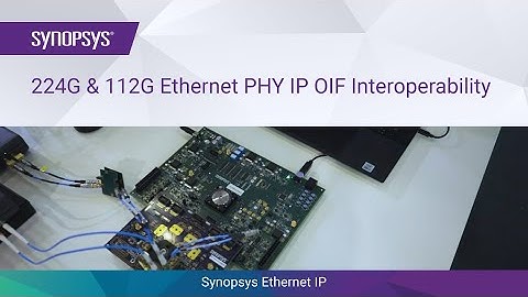 Synopsys 224G & 112G Ethernet PHY IP OIF Interop at ECOC 2022 | Synopsys