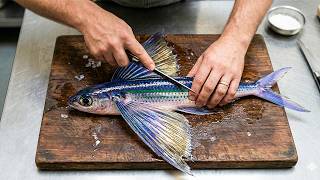 Flying Fish: Catch Mid-Air, Fillet & Cook – You Won't Believe These Knife Skills!