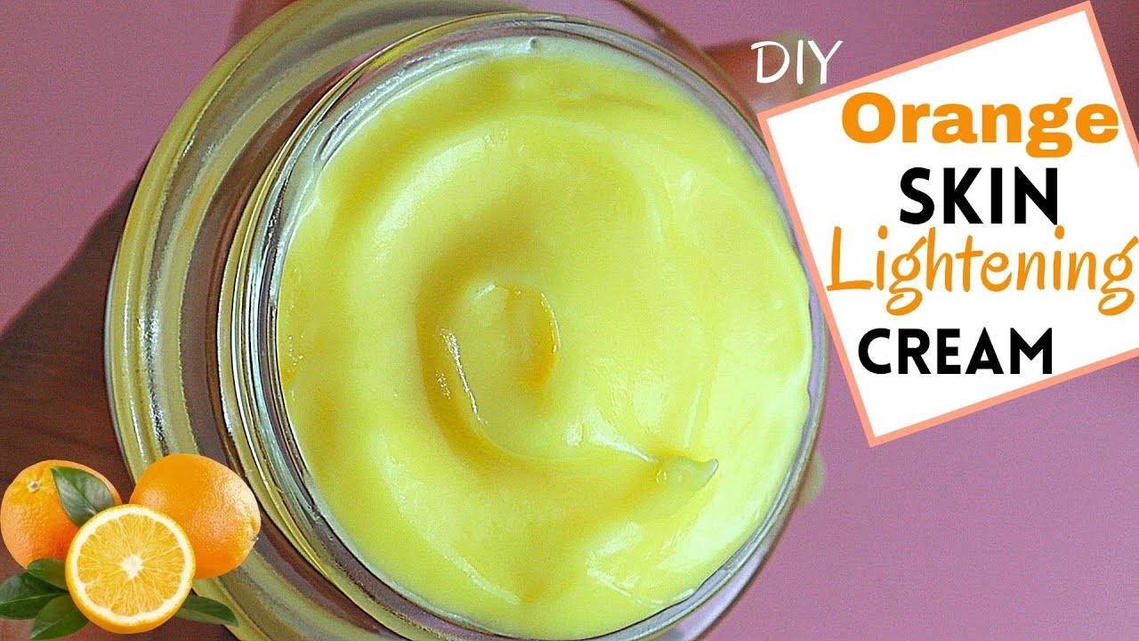 Homemade Orange Cream For Skin Lightening Skin Whitening and Anti
