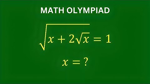 Germany | can you solve this ? | A Nice Math Olympiad Algebra Problem x= ? | Algebra