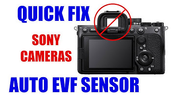 Sony Alpha Cameras EVF Auto Sensor Quick Fix [ Disable Auto Viewfinder ] a7 IV, a7S III, a1 Tutorial