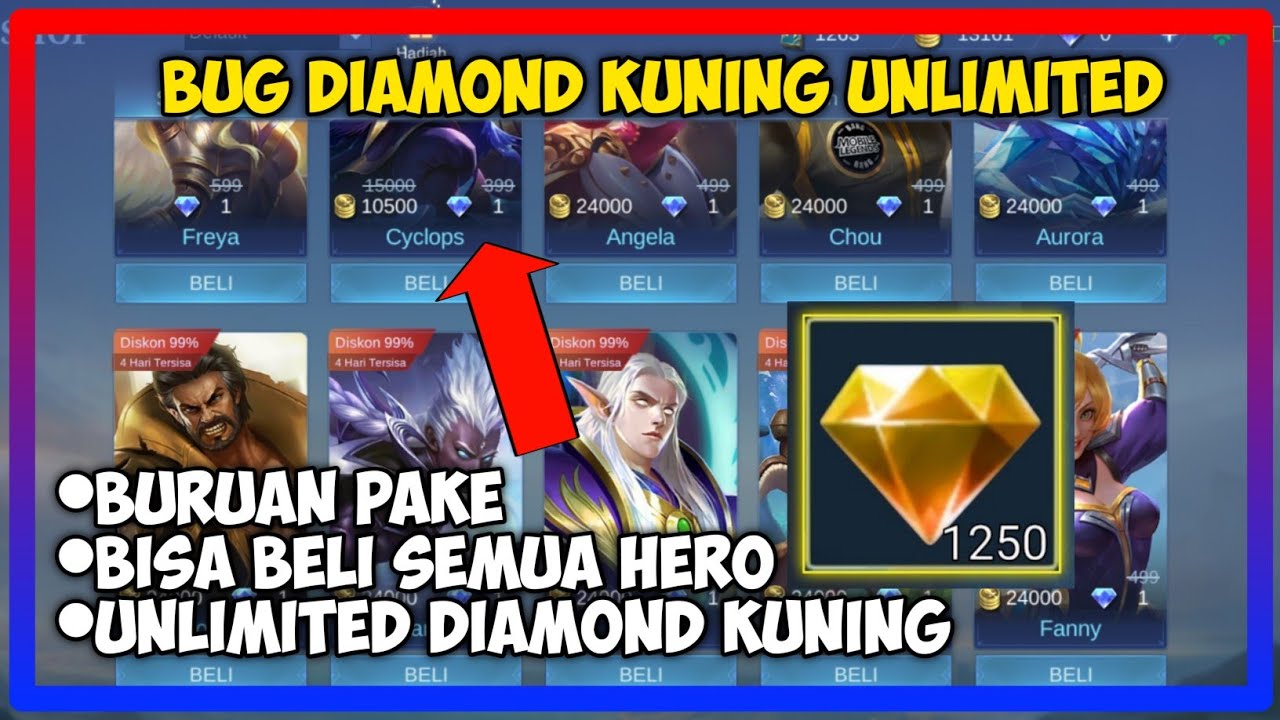 diamond kuning mobile legend 2021