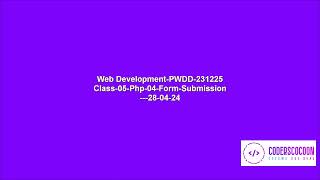 Learn Web Development with Laravel 10 - 2024 (Bangla) - Class 05 - Php - Form-Submission