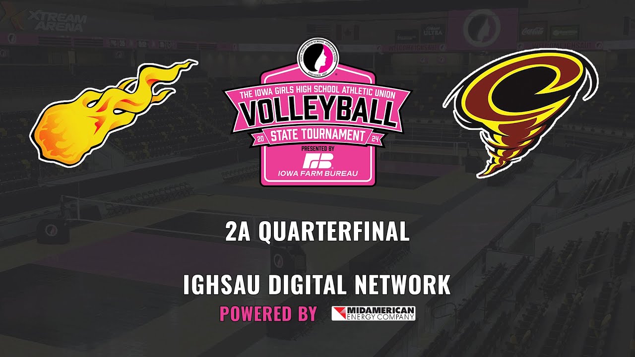 2024 IGHSAU Girls State Volleyball 2A Quarterfinal: Denver vs Boyden ...