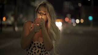 Gorgeous Blonde Smoking