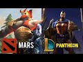 Mars vs Pantheon. DOTA 2 vs League of Legends skills and abilities comparison.